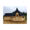 Exclusive BBQ Hut 16,5m² with 2.5 m Extension – Grill Cabin