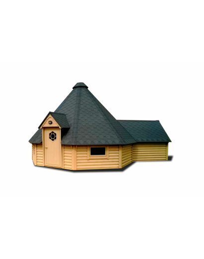25m² BBQ Hut – Grill Cabin with 2,5m extension