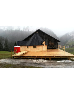 25m² BBQ Hut – Grill Cabin with 2,5m extension