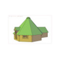 25m² BBQ Hut – Grill Cabin with 2,5m extension