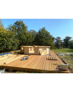 25m² BBQ Hut – Grill Cabin with 2,5m extension