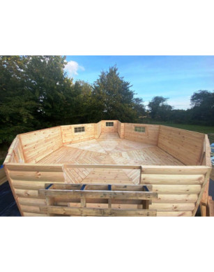25m² BBQ Hut – Grill Cabin with 2,5m extension