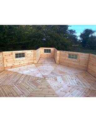 25m² BBQ Hut – Grill Cabin with 2,5m extension