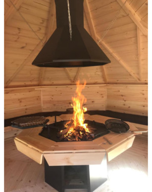25m² BBQ Hut – Grill Cabin with 2,5m extension