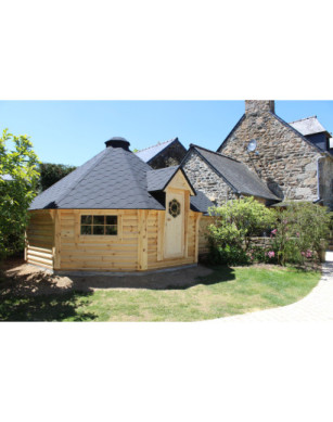 16,5m² BBQ Hut – Grill Cabin with extension