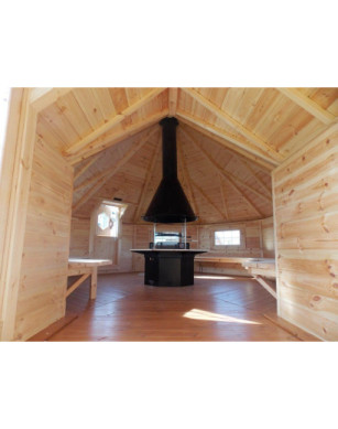 16,5m² BBQ Hut – Grill Cabin with extension