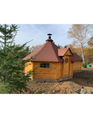 16,5m² BBQ Hut – Grill Cabin with extension