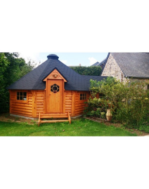 16,5m² BBQ Hut – Grill Cabin with extension