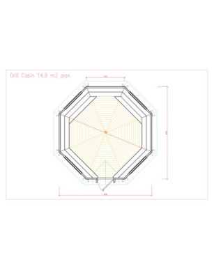 14,9m² BBQ Hut – Grill Cabin