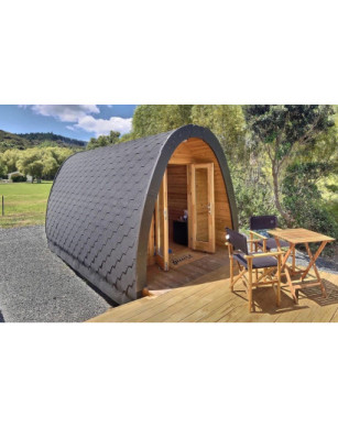Insulated Camping Pod 2 room/2,4 x 4,8m