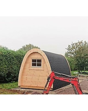 Insulated Camping Pod 2 room/2,4 x 4,0m