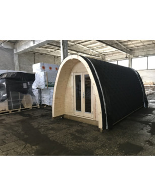 Insulated Camping Pod 2 room/2,4 x 4,0m