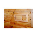 4,5m long Pine Barrel Sauna (Ø 1,97 m) with changing room