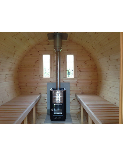 3,0m long Pine Barrel Sauna (Ø 1,97 m)