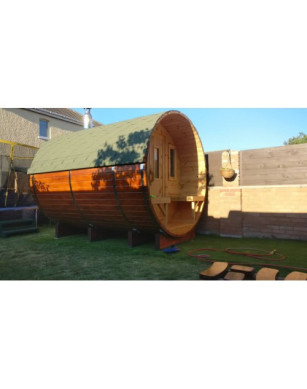 3,0m long Pine Barrel Sauna (Ø 1,97 m)