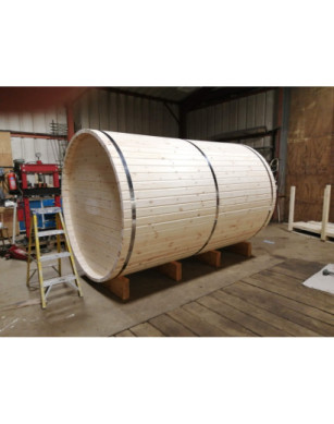 3,0m long Pine Barrel Sauna (Ø 1,97 m)