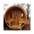 3,0m long Thermowood Barrel Sauna (Ø 1.97 m)
