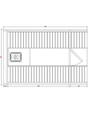 3,0m long Thermowood Barrel Sauna (Ø 1.97 m)