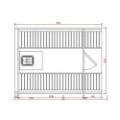 3,0m long Thermowood Barrel Sauna (Ø 1.97 m)