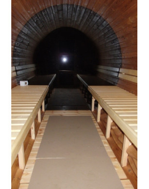 3,0m long Thermowood Barrel Sauna (Ø 1.97 m)