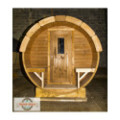 3,0m long Thermowood Barrel Sauna (Ø 2.27 m)