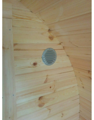 3,0m long Pine Barrel Sauna (Ø 2.27 m)