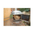 Ø180cm Plastic PP & Spruce Hottub with outside heater & special stair