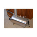 Ø180cm Plastic PP & Spruce Hottub with outside heater & special stair