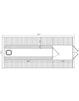 Sauna Pod 2.4 m x 5.9 m