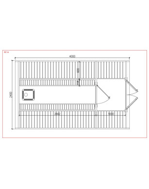Sauna Pod 2.4 m x 4.0 m