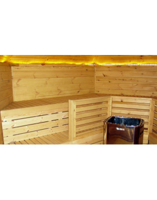 Grill Cabin 9.2 m² with Sauna in 2.5 m Extension