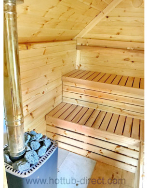 Grill Cabin 9.2 m² with Sauna in 2.5 m Extension