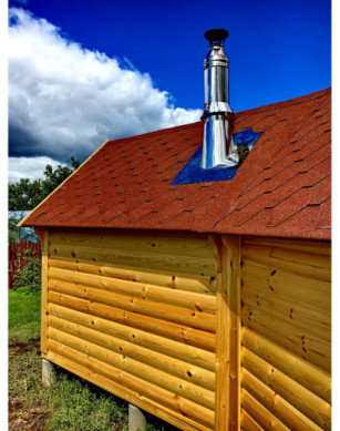 Grill Cabin 9.2 m² with Sauna in 2.5 m Extension