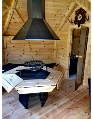Grill Cabin 9.2 m² with Sauna in 2.5 m Extension