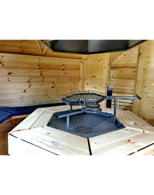 Grill Cabin 9.2 m² with Sauna in 2.5 m Extension