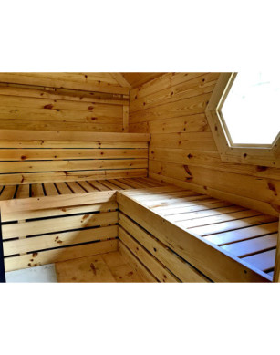 Grill Cabin 9.2 m² with Sauna in 2.5 m Extension