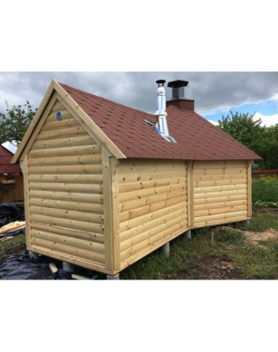Grill Cabin 9.2 m² with Sauna in 2.5 m Extension