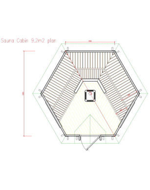 Sauna Cabin 9,2m² Saunahaus