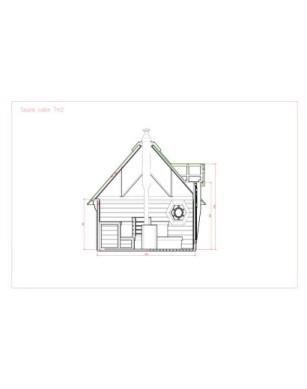 Sauna Cabin 7m² Saunahaus