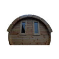 2,4m long Pine Barrel Sauna (Ø 1,97 m)