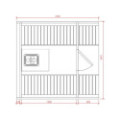 2,4m long Pine Barrel Sauna (Ø 1,97 m)