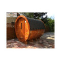 2,4m long Pine Barrel Sauna (Ø 1,97 m)
