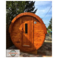 2,4m long Pine Barrel Sauna (Ø 1,97 m)