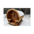 2,4m long Thermowood Barrel Sauna (Ø 1,97 m)
