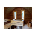 2,4m long Thermowood Barrel Sauna (Ø 1,97 m)