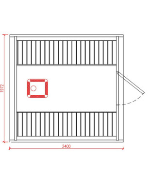 2,4m long Thermowood Barrel Sauna (Ø 1,97 m)
