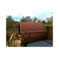2,4m long Thermowood Barrel Sauna (Ø 1,97 m)