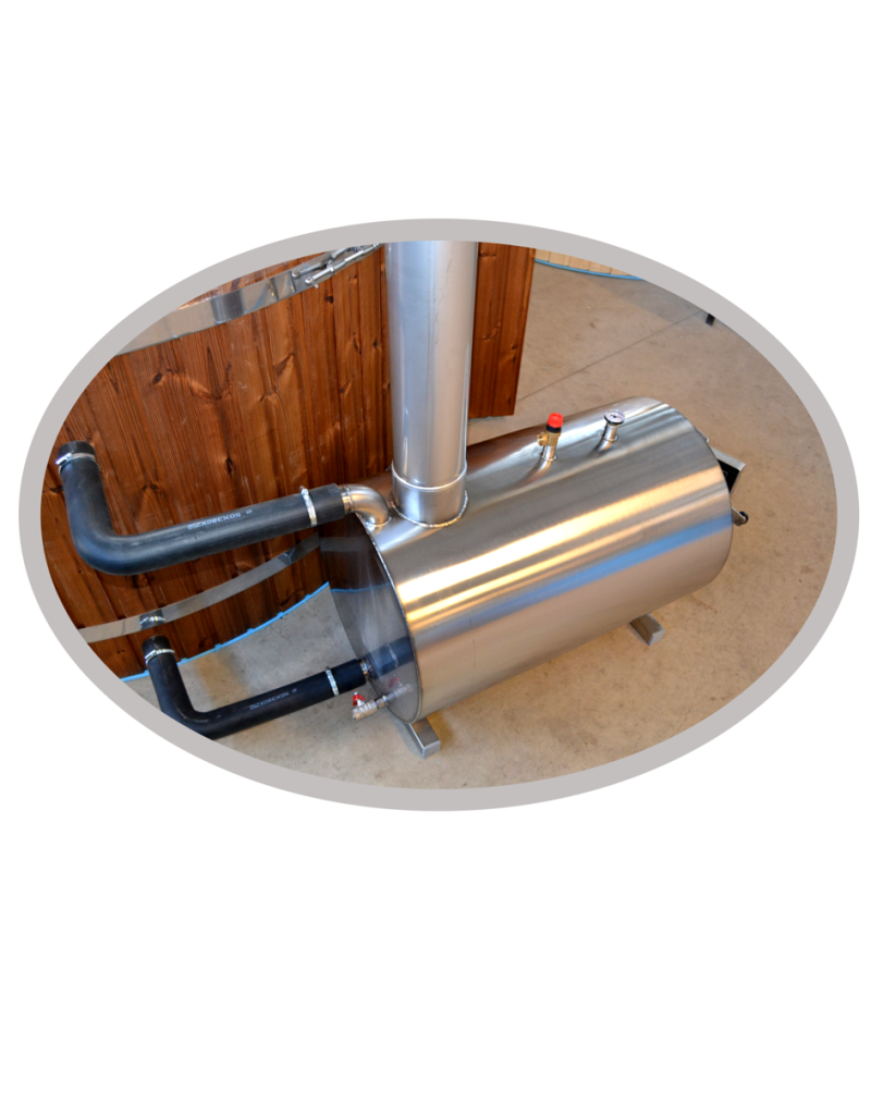 Outside stainless steel heater (resist chlorine)
