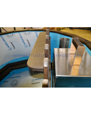Ø180cm Plastic & Spruce Hottub  BASIC SET