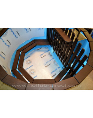 Ø180cm Plastic & Spruce Hottub  BASIC SET
